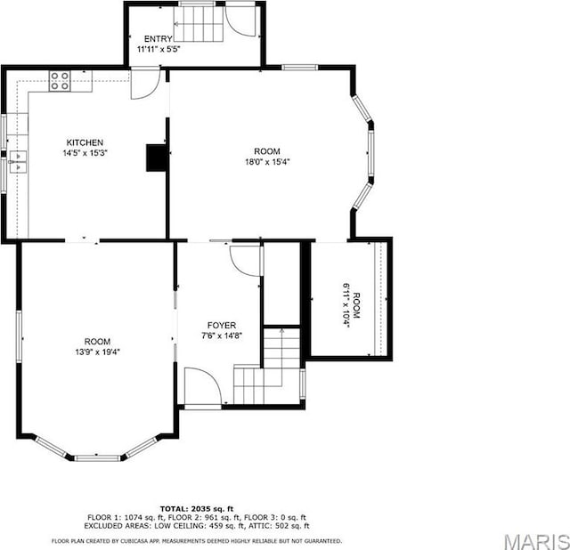 203 S B St, Bonne Terre, MO 63628 - home floor plan