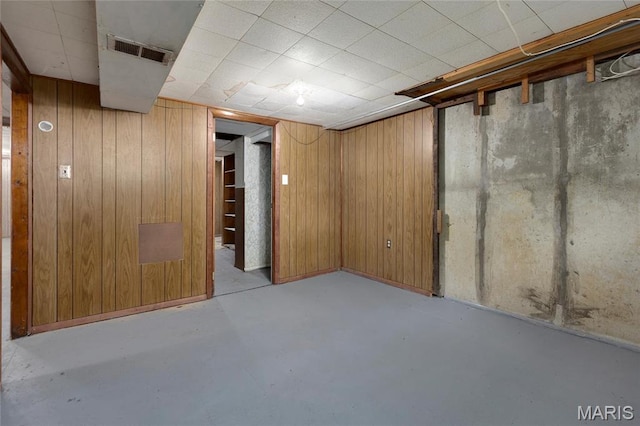 2126 Aristocrat Dr, Florissant, MO 63031 - basement with wood walls
