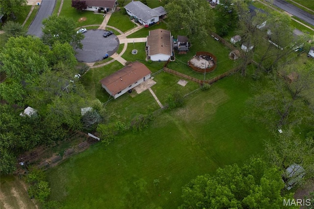 2126 Aristocrat Dr, Florissant, MO 63031 - aerial overview of property's location with nearby suburban area