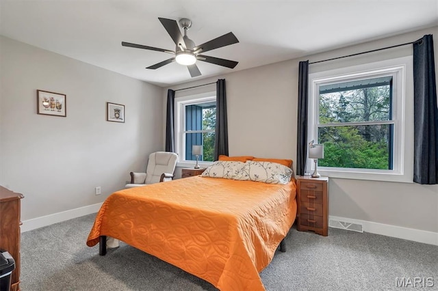 1 Picardy Dr, Lake St Louis, MO 63367 - carpeted bedroom with baseboards and a ceiling fan