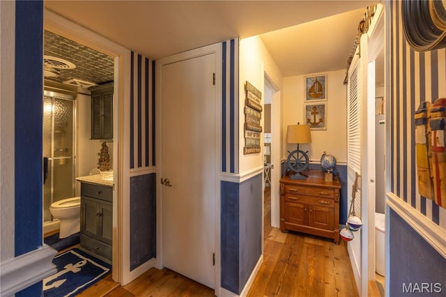 1757 Rue Marseilles, Bonne Terre, MO 63628 - hallway with wood-type flooring