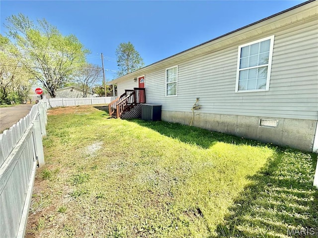 113 N Long St, Bonne Terre, MO 63628 - view of yard featuring central AC unit
