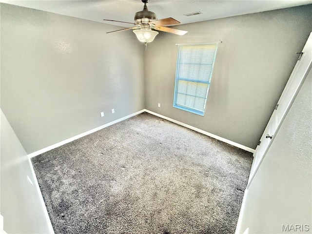 113 N Long St, Bonne Terre, MO 63628 - unfurnished room featuring a ceiling fan, carpet, and baseboards