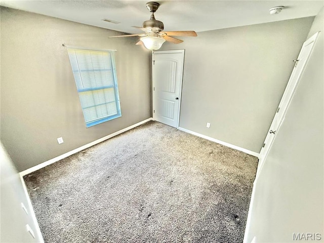 113 N Long St, Bonne Terre, MO 63628 - unfurnished bedroom with carpet flooring, baseboards, and a ceiling fan