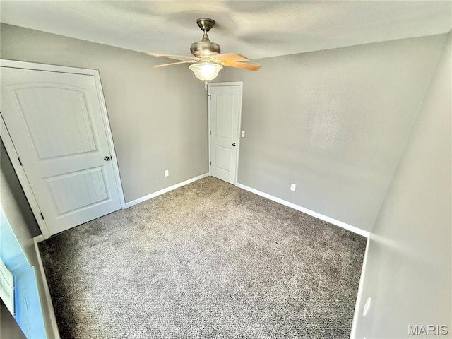 113 N Long St, Bonne Terre, MO 63628 - unfurnished bedroom with carpet flooring, baseboards, and a ceiling fan