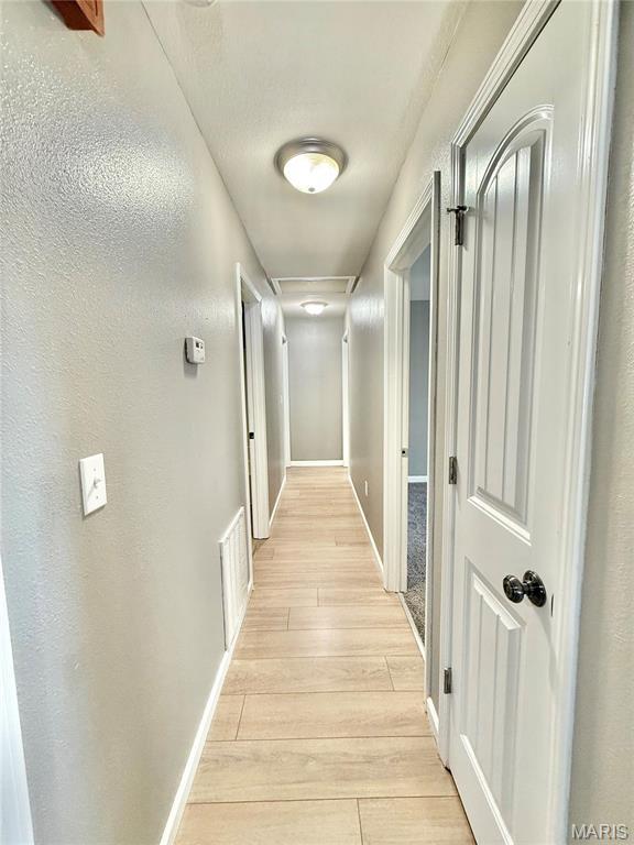 113 N Long St, Bonne Terre, MO 63628 - hallway featuring light wood finished floors