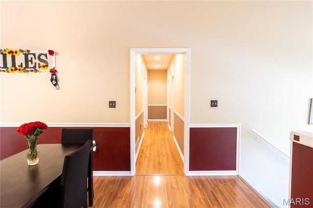 16910 Lawrence Dr, Saint Robert, MO 65584 - corridor featuring wood finished floors and an upstairs landing
