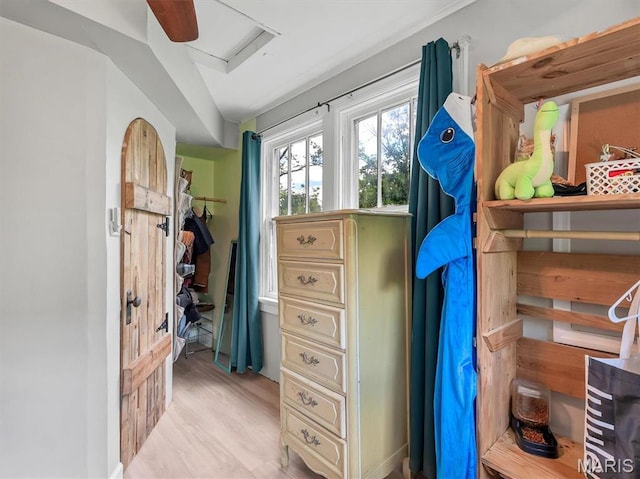 2822 State Rd W, Eureka, MO 63025 - spacious closet featuring attic access and wood finished floors