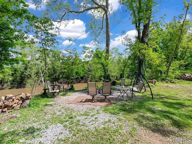 2822 State Rd W, Eureka, MO 63025 - view of green lawn featuring a patio area