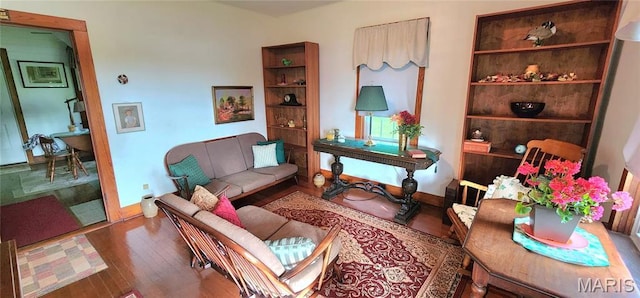 500 Church St, Chester, IL 62233 - living area with wood finished floors and baseboards