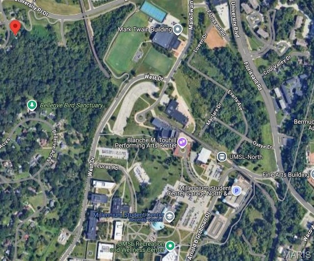 4230 Marlin Dr, Saint Louis, MO 63121 - aerial map of property and surrounding area