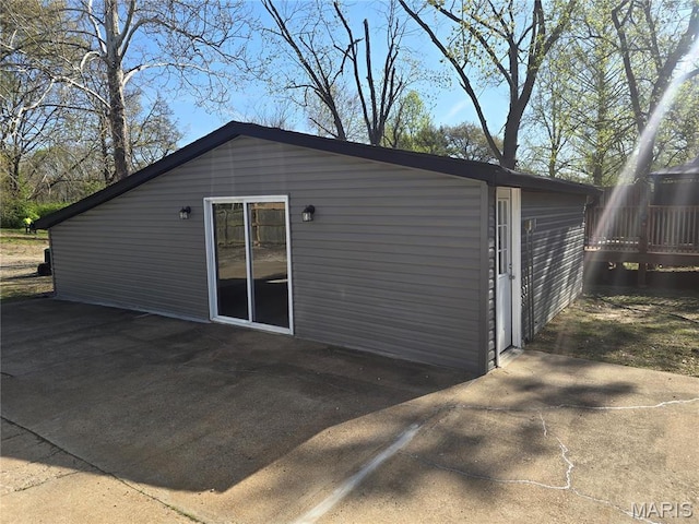 view of back of property