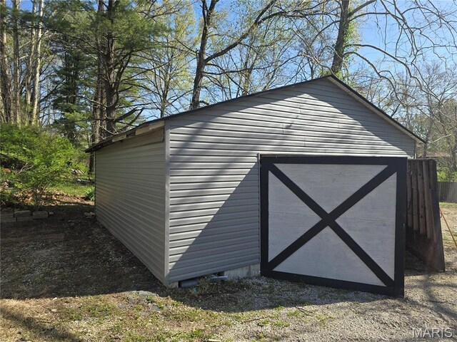 view of outbuilding featuring an outbuilding