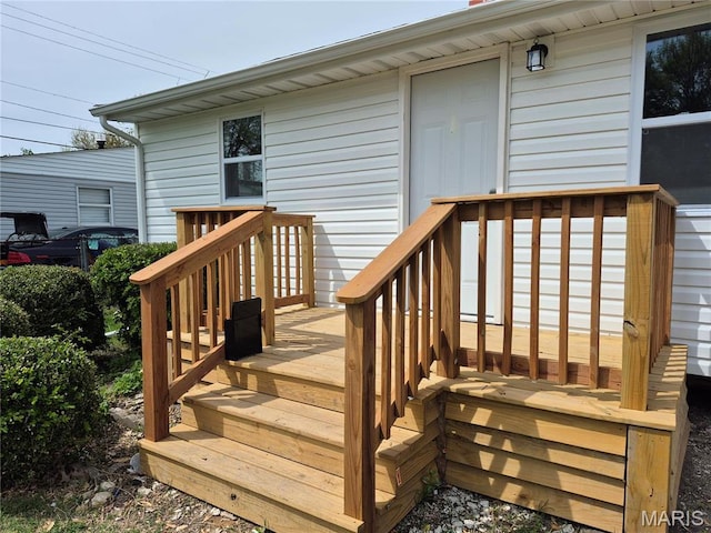 2205 Miracle Ave, Granite City, IL 62040 - view of wooden deck