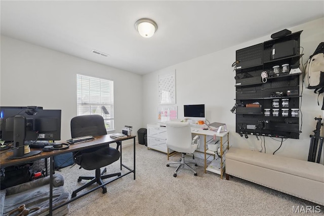 office area with carpet