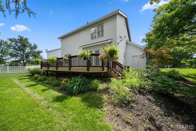 35 Heatherwood Ct, Ofallon, MO 63368 - rear view of property with a deck