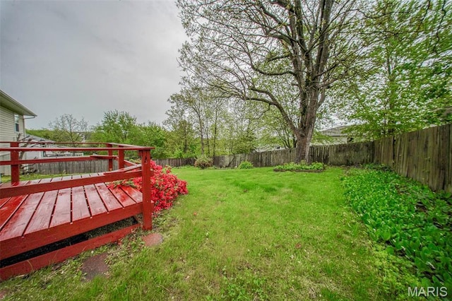 1407 Ramsey Place Rd, Rolla, MO 65401 - view of yard featuring a deck