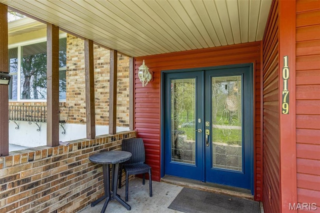 10179 Cherry Hill Ln, Potosi, MO 63664 - property entrance with french doors