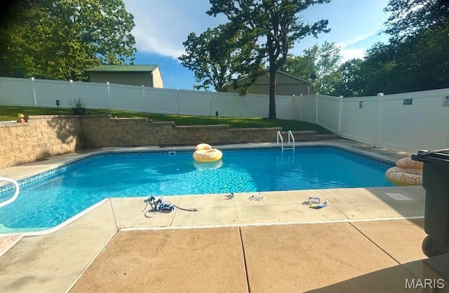 10179 Cherry Hill Ln, Potosi, MO 63664 - view of pool featuring a fenced backyard and a patio