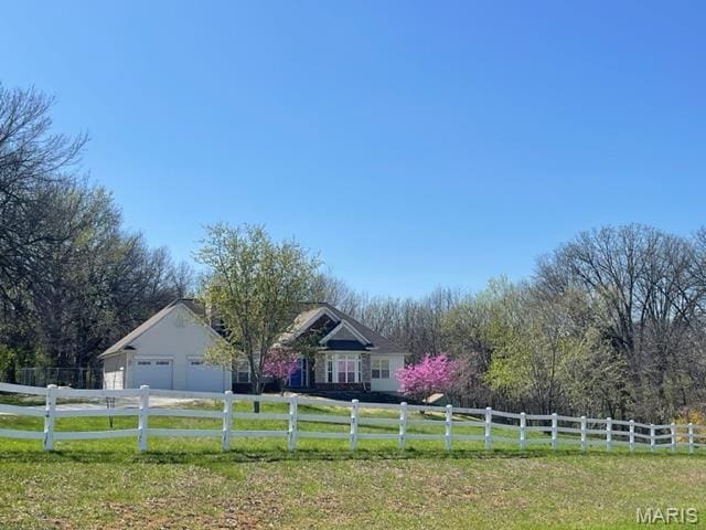 11 Summers Dr, Hawk Point, MO 63349 - view of front of property featuring concrete driveway and a view of rural / pastoral area
