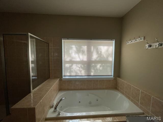 11 Summers Dr, Hawk Point, MO 63349 - bathroom with a whirlpool tub and a stall shower