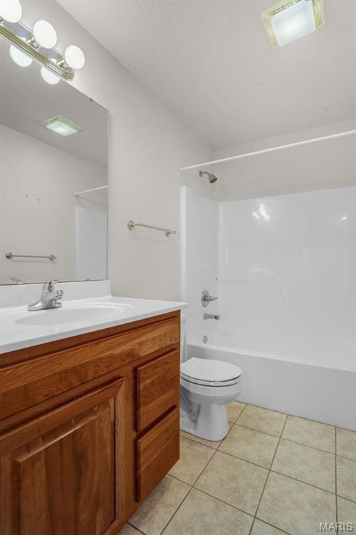14 Berry Patch Ln, Glen Carbon, IL 62034 - bathroom featuring tile patterned flooring, toilet, vanity, and shower / tub combination