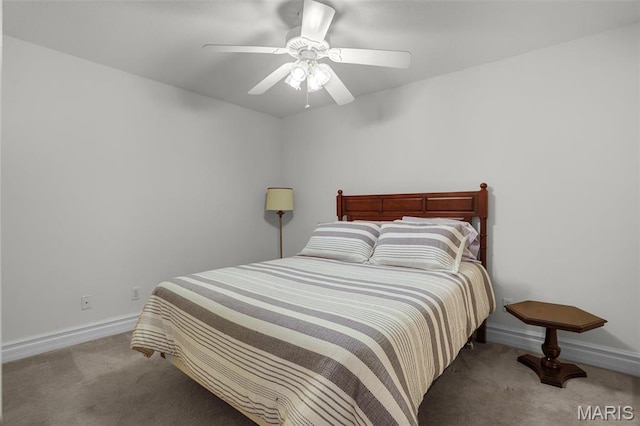 14 Berry Patch Ln, Glen Carbon, IL 62034 - bedroom with carpet flooring, baseboards, and a ceiling fan