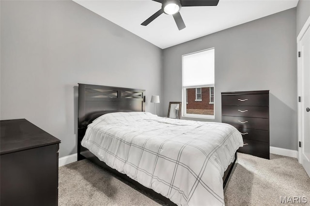 2034 Ann Ave, Saint Louis, MO 63104 - bedroom with carpet, baseboards, and ceiling fan