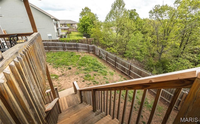 20256 Hardcastle Ln, Saint Robert, MO 65584 - fenced backyard featuring a deck
