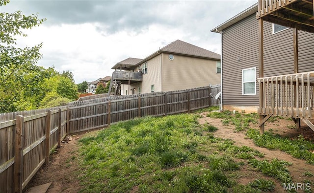 20256 Hardcastle Ln, Saint Robert, MO 65584 - fenced backyard featuring a deck