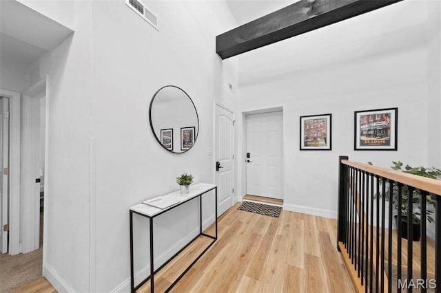 1326 Graham St, Saint Louis, MO 63139 - entryway featuring light wood finished floors and baseboards