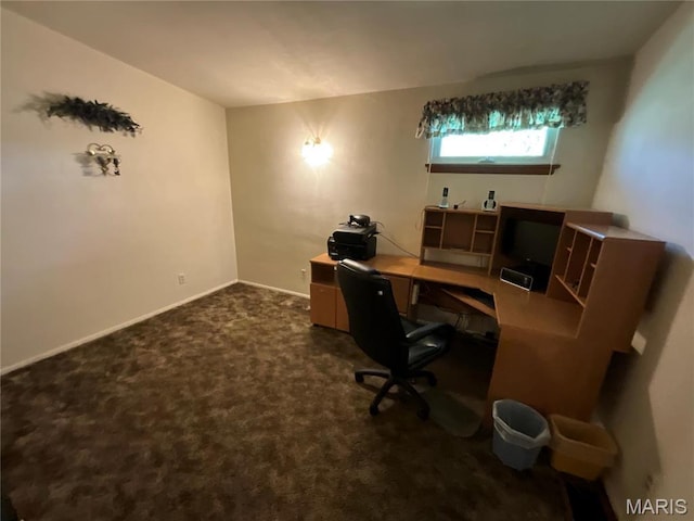 805 Willoway Ave, East Alton, IL 62024 - office with dark carpet and baseboards