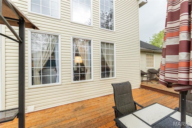 view of deck