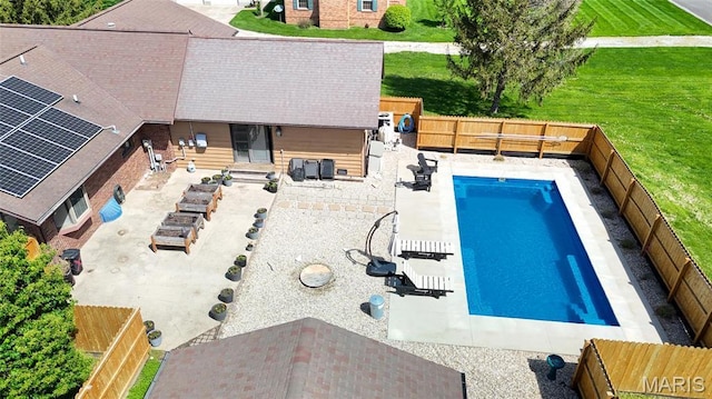 view of pool with a patio area