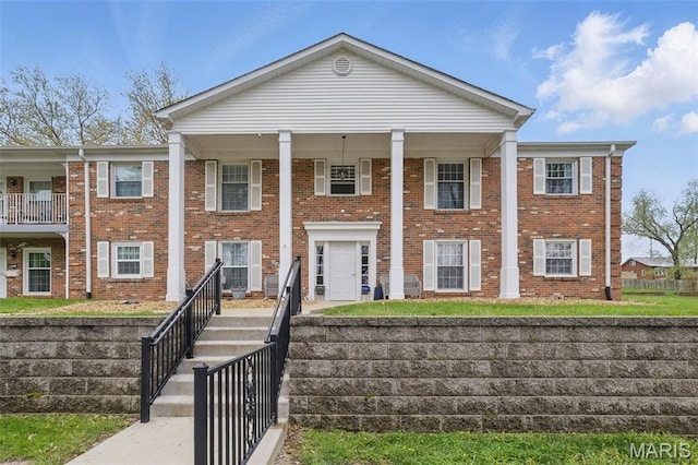3214 Roger Williams Dr Unit D, Bridgeton, MO 63044 - greek revival house with brick siding