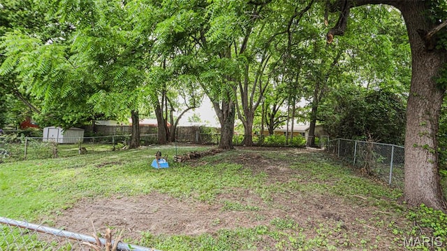 view of fenced backyard