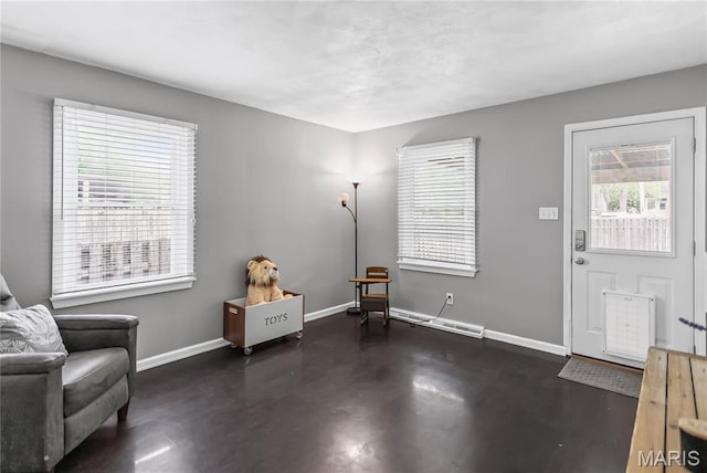 1404 Lemon St, Highland, IL 62249 - living area with baseboards