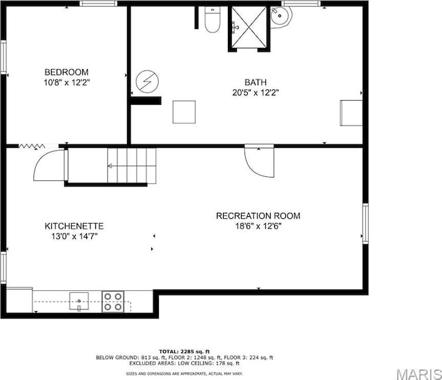 1404 Lemon St, Highland, IL 62249 - view of room layout