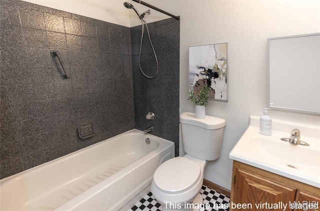 7416 Triwoods Dr Unit A, Saint Louis, MO 63119 - full bath featuring vanity, tub / shower combination, and tile patterned floors