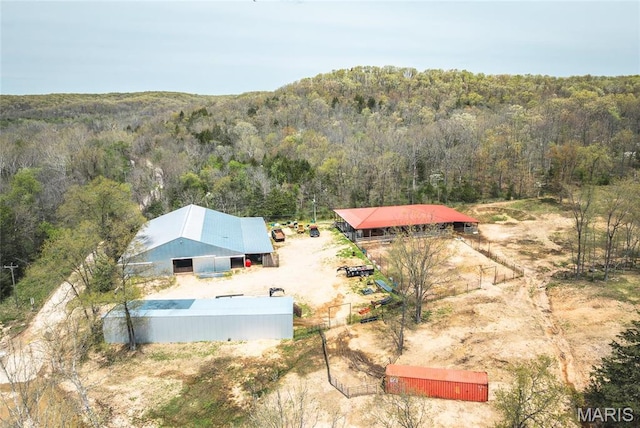 12346 Hamilton Hollow Rd, Sullivan, MO 63080 - view from above of property featuring a heavily wooded area