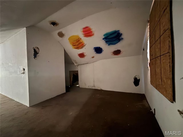 6966 Front St, Barnhart, MO 63012 - spare room with vaulted ceiling