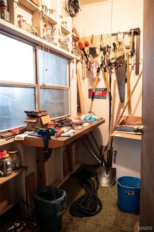 view of storage room
