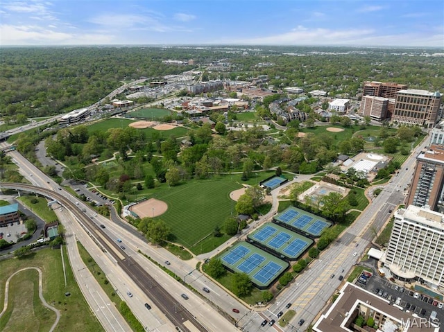 14 Brighton Way, Clayton, MO 63105 - aerial view of property's location featuring a major roadway