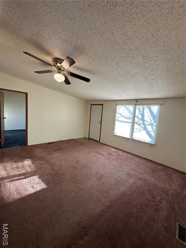 549 E Outer Rd, Sikeston, MO 63801 - carpeted empty room featuring ceiling fan and a textured ceiling