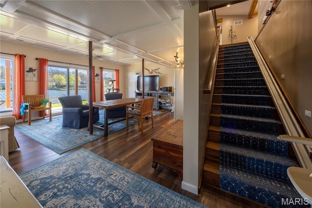 1753 Rue Marseilles, Bonne Terre, MO 63628 - stairs featuring wood finished floors