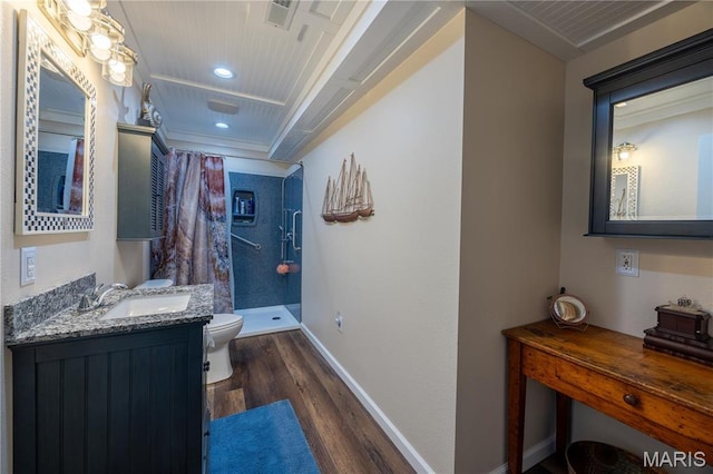 1753 Rue Marseilles, Bonne Terre, MO 63628 - hall with a sink, dark wood finished floors, baseboards, and recessed lighting