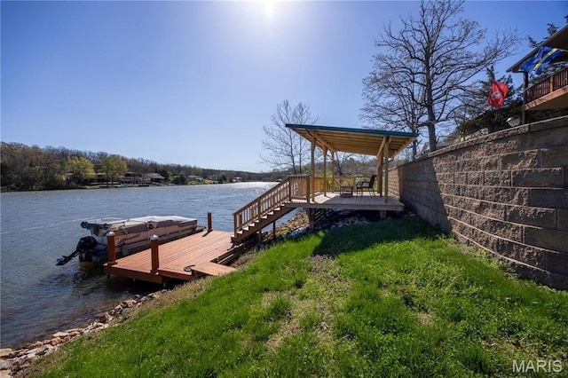 1753 Rue Marseilles, Bonne Terre, MO 63628 - dock with a deck with water view