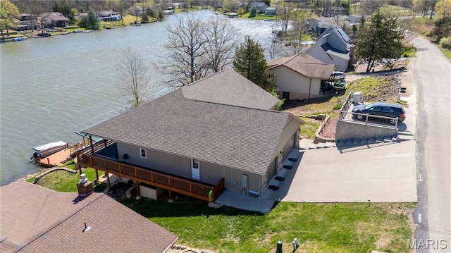 1753 Rue Marseilles, Bonne Terre, MO 63628 - aerial view of residential area with a nearby body of water