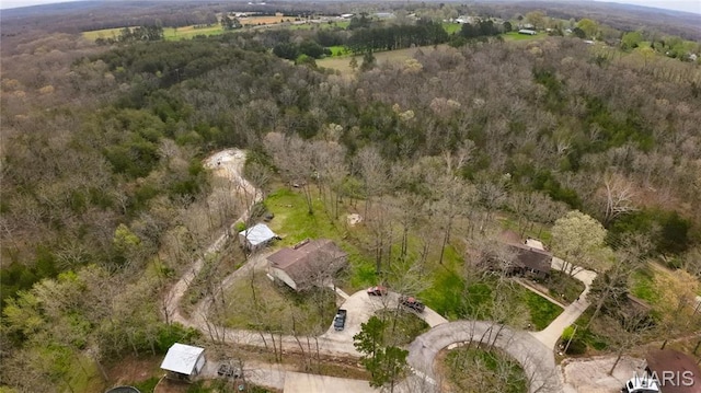 34 Kathryn Dr, St James, MO 65559 - aerial view of property and surrounding area featuring a forest