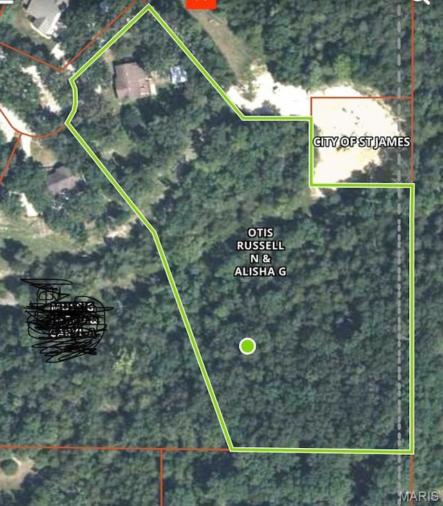 34 Kathryn Dr, St James, MO 65559 - map / location featuring property parcel outlined